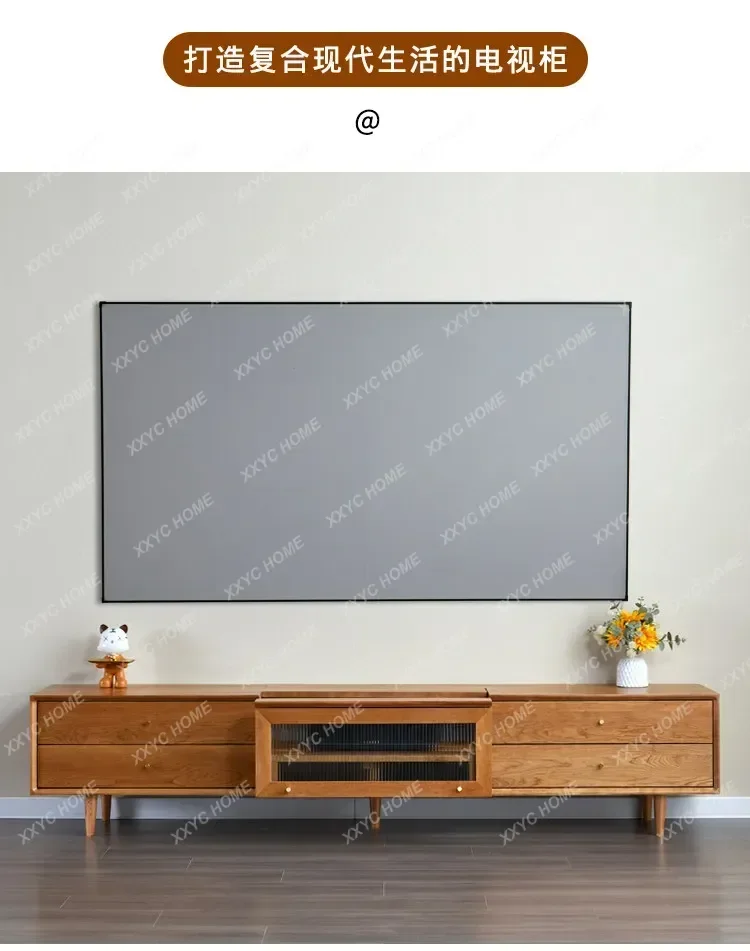 FFTV cabinet intelligent,   solid wood custom power amplifier cabinet oak special furniture telescopic table