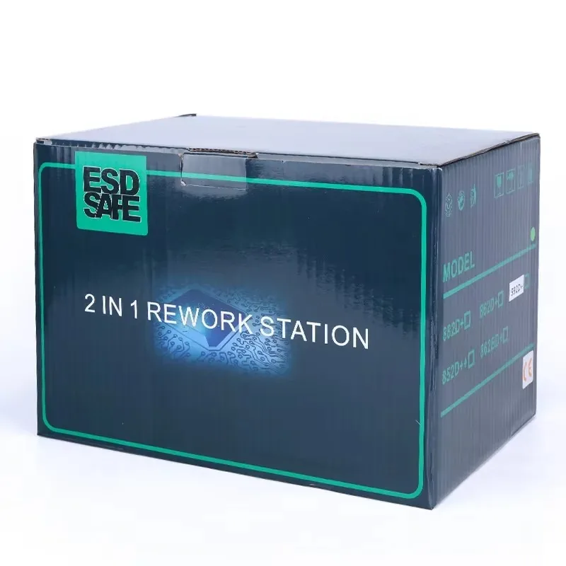 【2026】YIHUA 992D + Estación de soldadura LCD con pluma de vacío de hierro para soldar para fumar Estación de Reparación BGA Secador de aire caliente Estación de soldadura