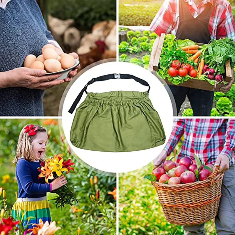 

Outdoor Fruit Vegetable Foraging Bag Oxford Cloth Wear Resistant Large Capacity Storage Bag Portable Picking Storage Bag Apron