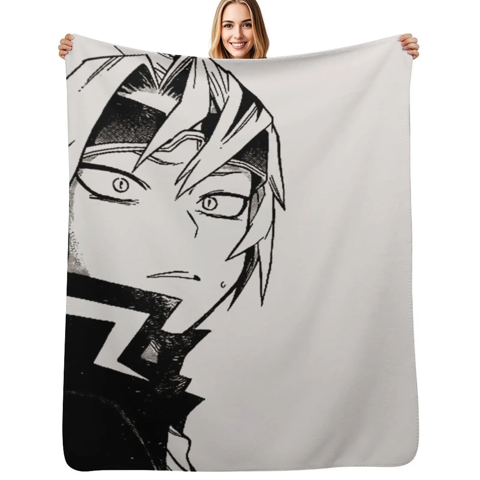 

kaminari denki Throw Blanket Fluffy Cozy Throw Blanket for Home Decor