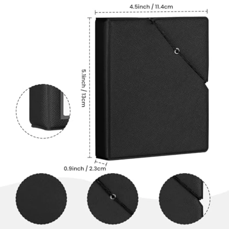 Poto Aum Book wit 32 kets 3.5x4.25 inc Pictures Potos Fits film Instax Wide Square Potos and i-Type, 600, -70 instant potos Bla - view 3
