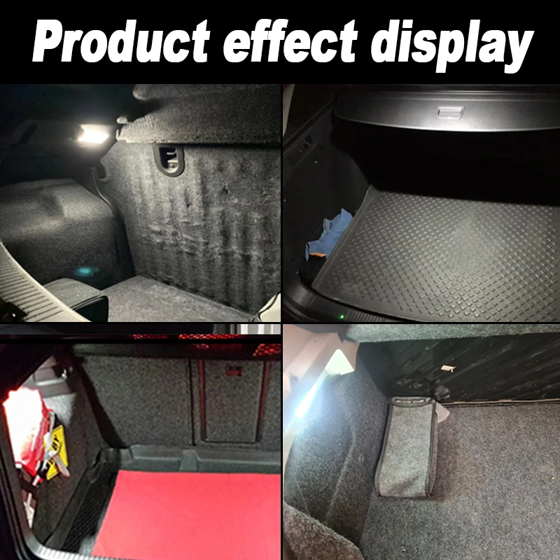 2PCS For Citroen C2 C3 C4 C5 X7 C6 C8 DS3 SAXO XANTIA II Peugeot 3008 206 208 308 1007 RCZ LED Trunk Interior Light Luggage Lamp