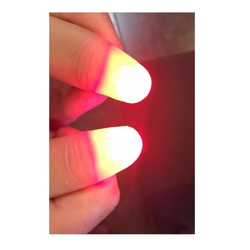 2/4/6pcs Magic Light Up Finger Fingers LED Tricks Thumb Props Christmas Christmas Festival Party Novelty Funny Toys