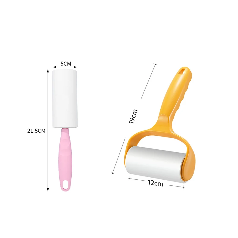 Tearable Roll Paper Sticky Roller Dust Wiper Pet Hair Clothes Carpet Tousle Remover Replaceable Cleaning Brush Accessories