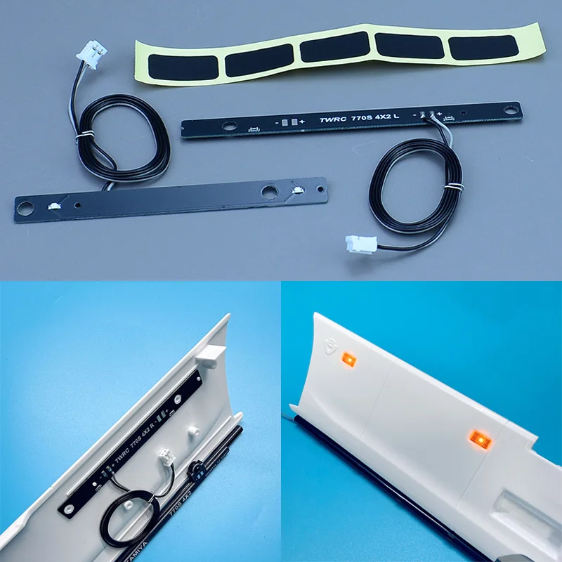 

For 1/14 Tamiya SCANIA 770S 4×2 56379 Car RC Truck LED Side Skirt Square Light PCB Lamp Board