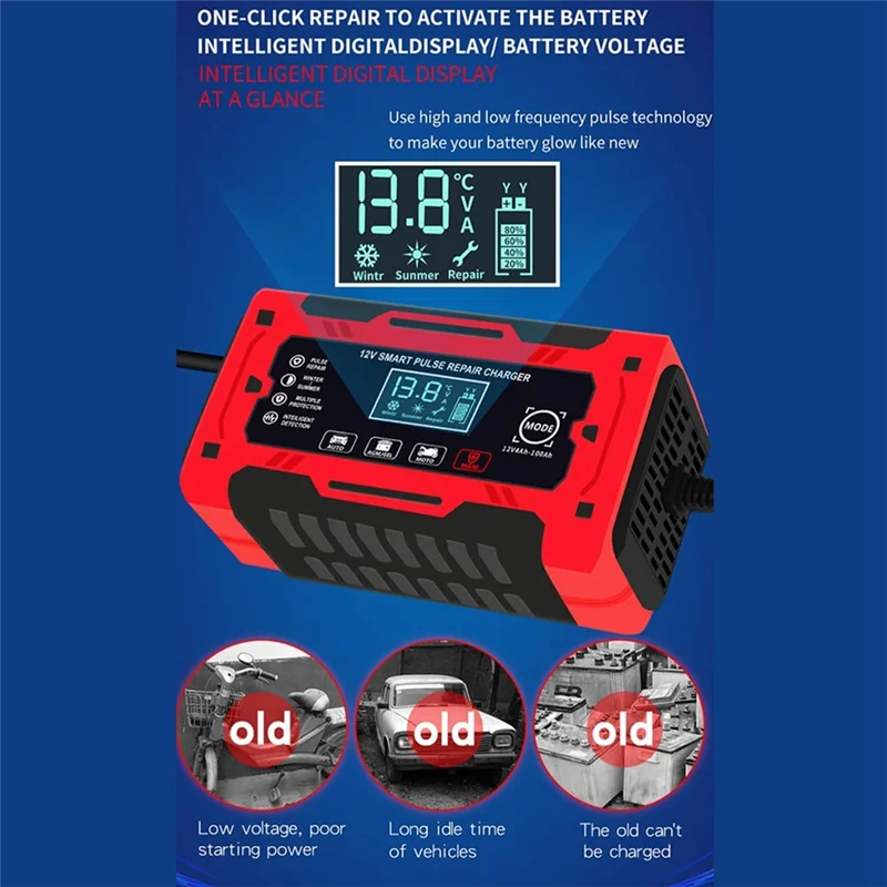 

AS95-12V & 24V 6A умное полностью автоматическое зарядное устройство с температурной компенсацией для автомобиля, грузовика, мотоцикла, аккумулятора