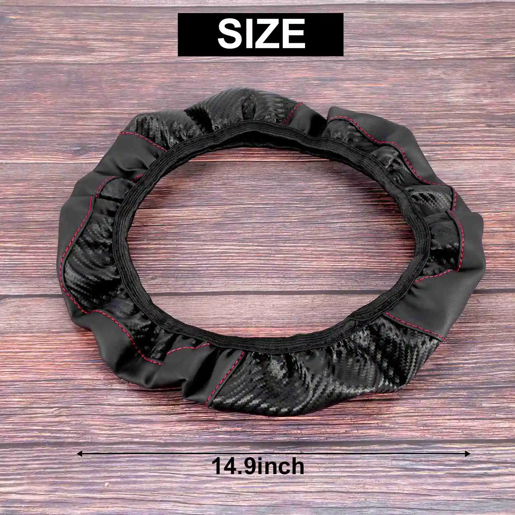 غطاء عجلة قيادة السيارة الرائج، أغطية توجيه غير قابلة للتنفس، ملحقات داخلية مناسبة لتزيين السيارة