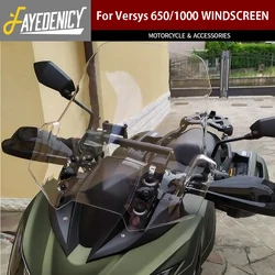Windscreen Windshield Wind Deflectors For Kawasaki Versys 1000 KLZ1000 LT 2012 ~ 2019 KLE 650 2015 ~ 2021 2014 2016 2018 2017