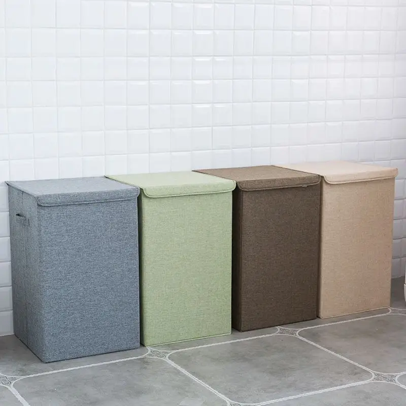 Thickened Fabric Dirty Clothes Basket, Three-Dimensional Foldable Dirty Clothes Bucket, Large Capacity Storage Box