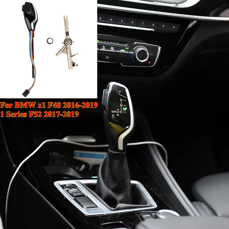 

1PCS Left Hand Drive Gear Shift Knob With Led Light Electronic Shift Lever For BMW x1 F48 2016-2019 1 Series F52 2017-2019