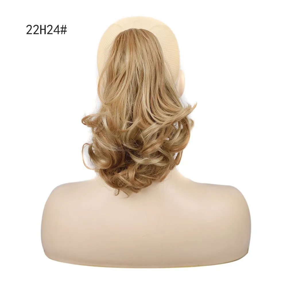 12 Zoll Lockiger Clip-In Pferdeschwanz Haarverlängerung Langes Welliges Synthetisches Haarteil Voluminöser Clip-In Pferdeschwanz für Damen Partykleidung – Detail 9