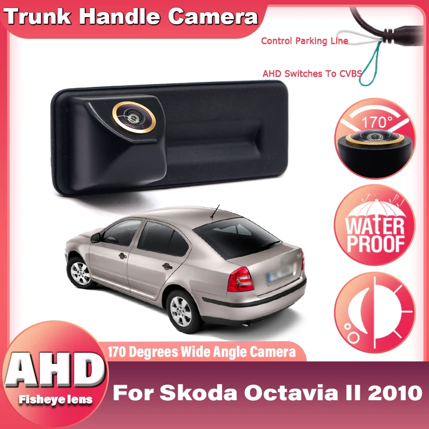 

AHD 1080P резервная камера заднего вида, парковочная камера заднего вида для Skoda Roomster Fabia Octavia Yeti Superb для Skoda Octavia II 2010