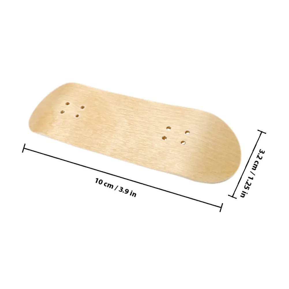 2Pcs DIY Finger Skateboard Deck Replacement Mini Wooden Board for Fingerboard Accessory Lightweight Strong Not Easy to Break