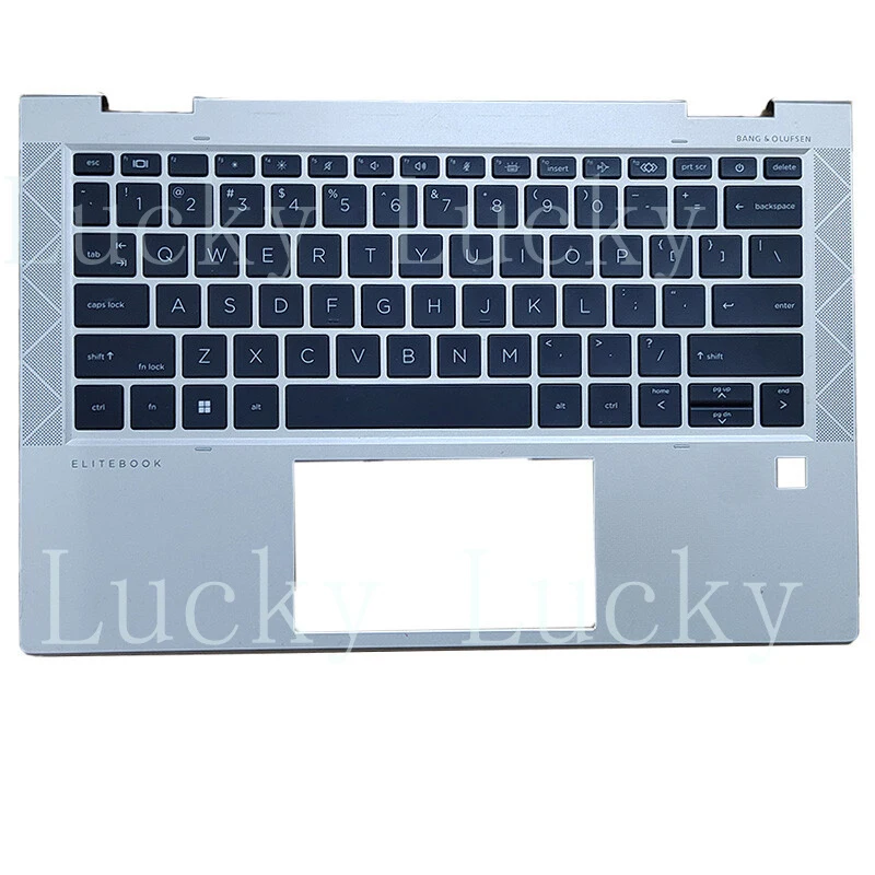 

Для HP EliteBook 830 735 G7 G8: Корпус (C-панель) с клавиатурой и упором для рук, серебристый