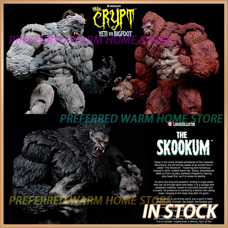 

В наличии: Коллекционная фигурка Loosecollector THE CRYPT THE YETI THE SKOOKUM, модель Wild Man, масштаб 1/12, DELUXE-издание