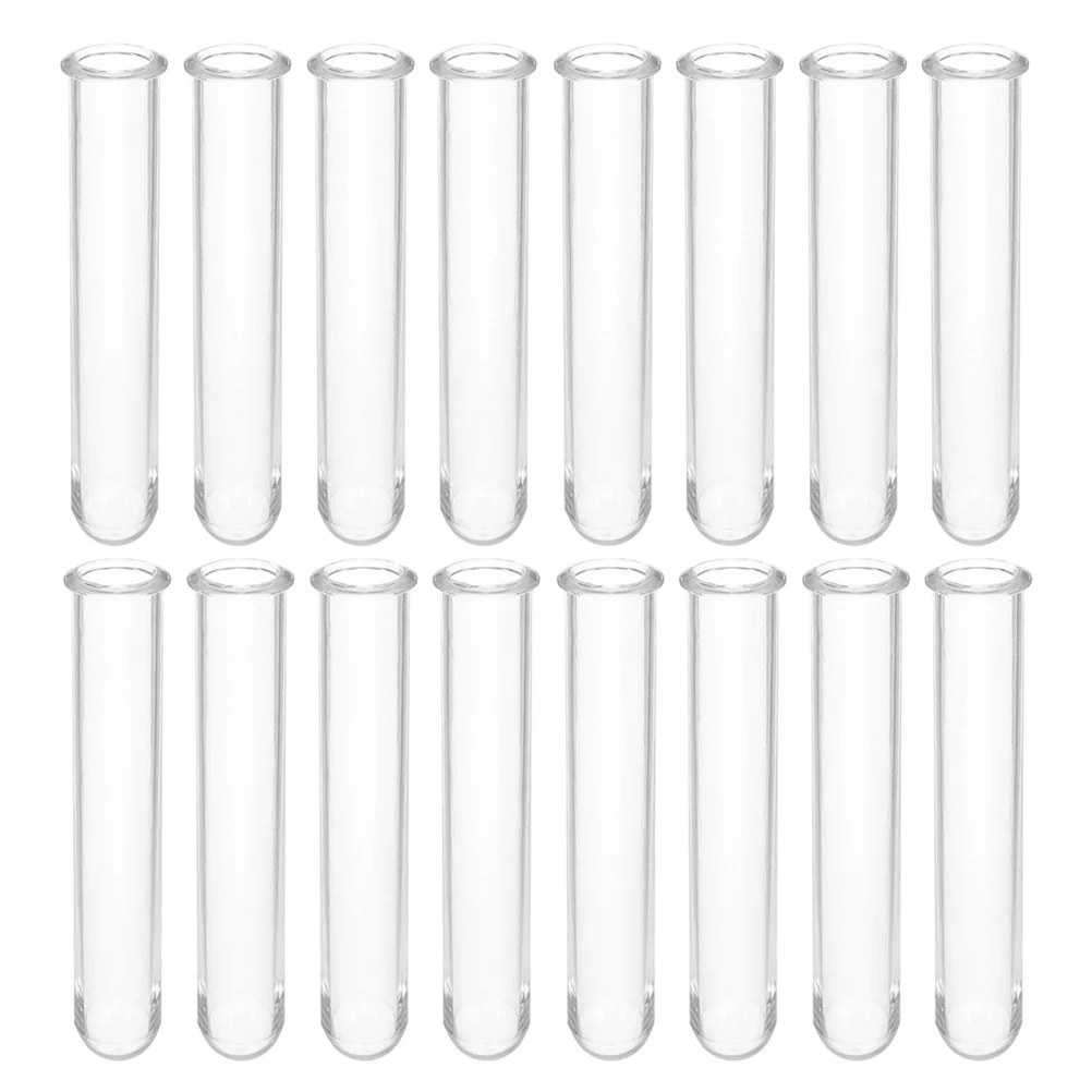 

16Pcs Transparent Hydroponic Test Tube Vases Creative Water Propagation Tubes Small Clear Flower Containers for Home Decor