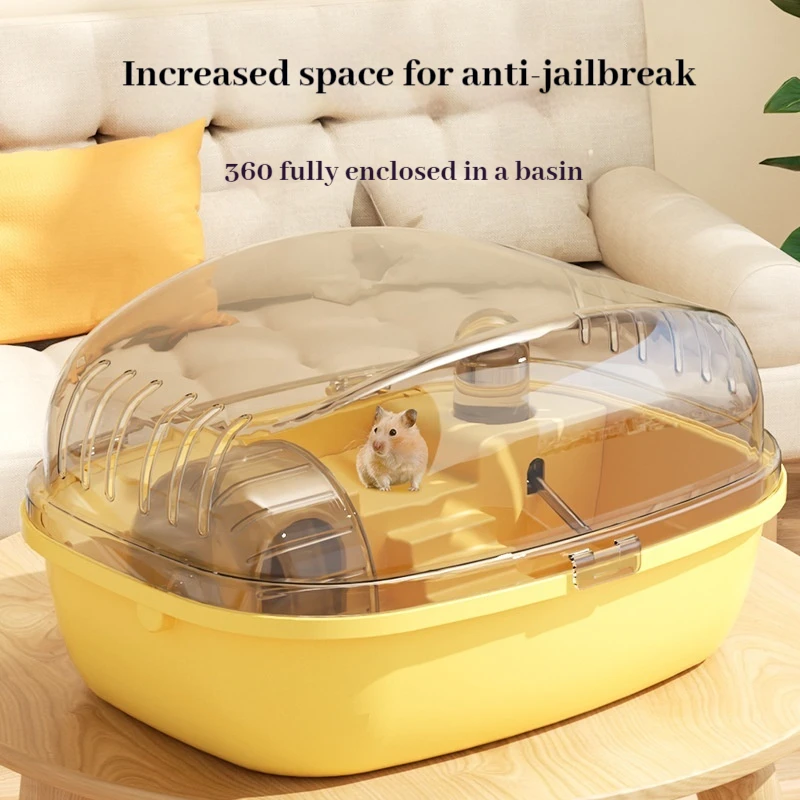 

Pet Hamster Cage Golden Bear Special Feeding Box Complete Equipment Luxury Villa Pet Hamster Nest Evacuation House Portable