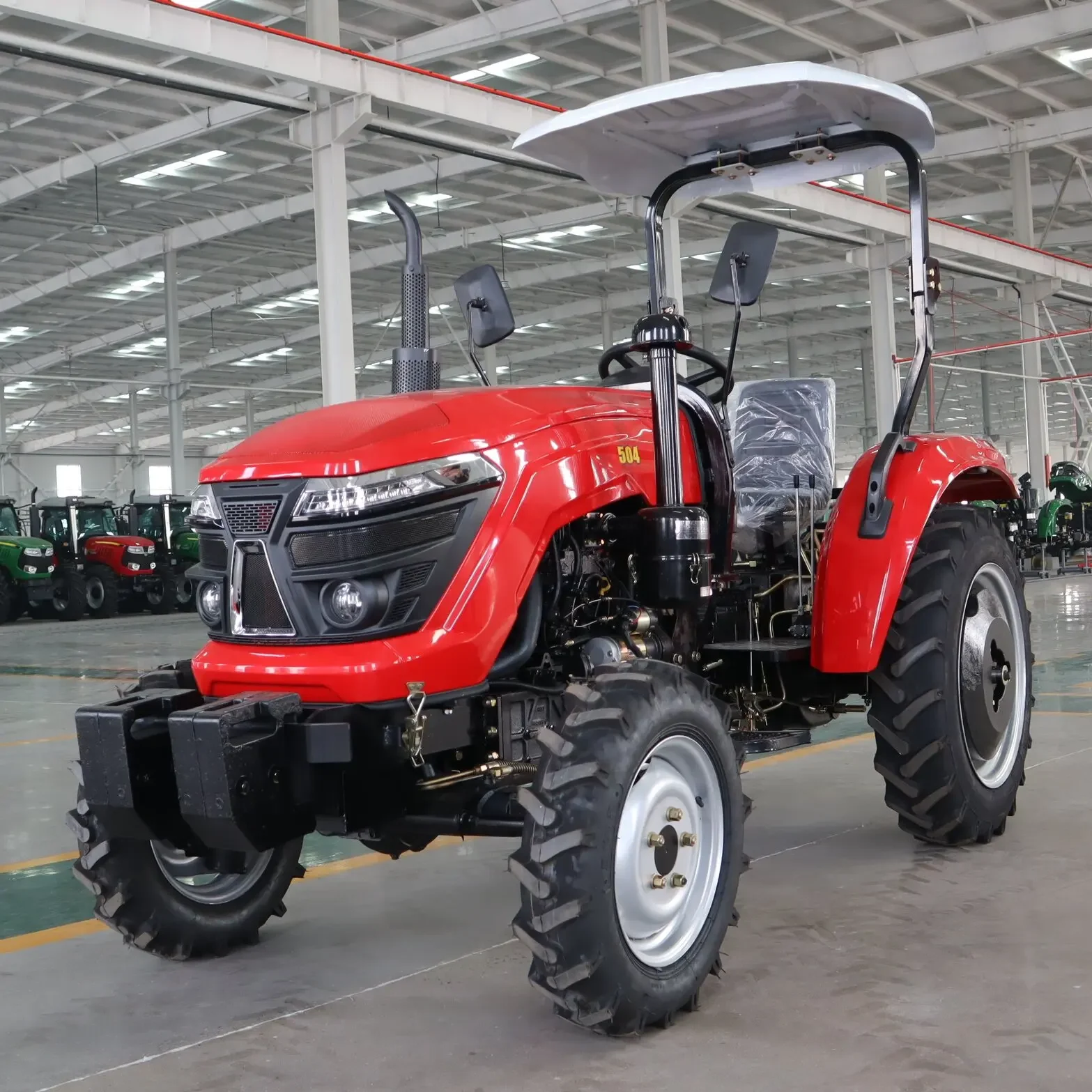 4Wd 4X4 50Hp 60Hp 70Hp 80Hp 90Hp 100Hp Mini Farm Tractor with excavator