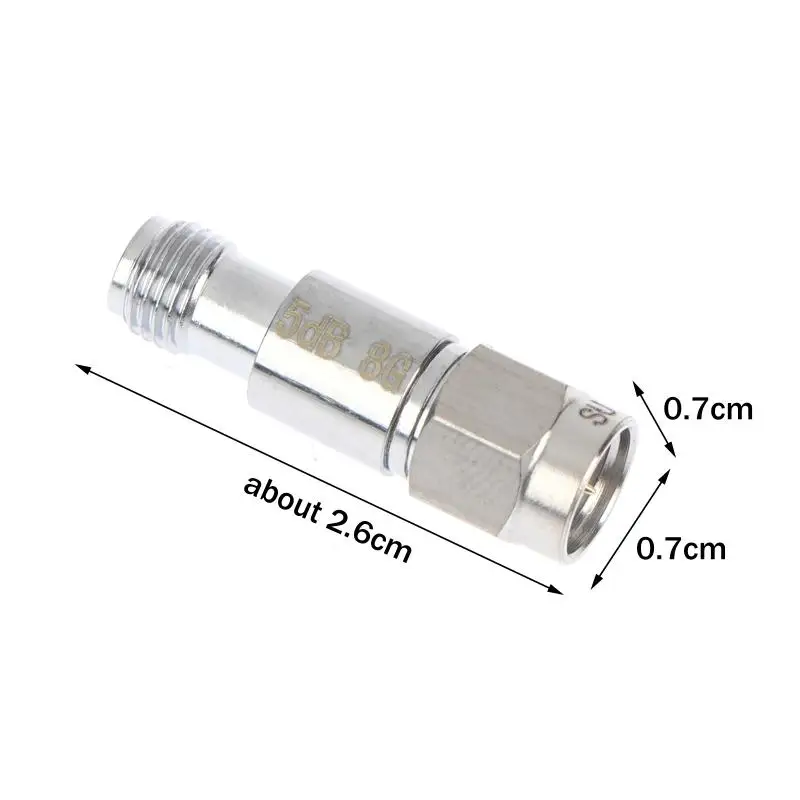 1 PCS DC-8Ghz SMA Coaxial Fixed Attenuator 2W 1dB/2dB/3dB/4DB/5dB/ SMA Coaxial Fixed Attenuator