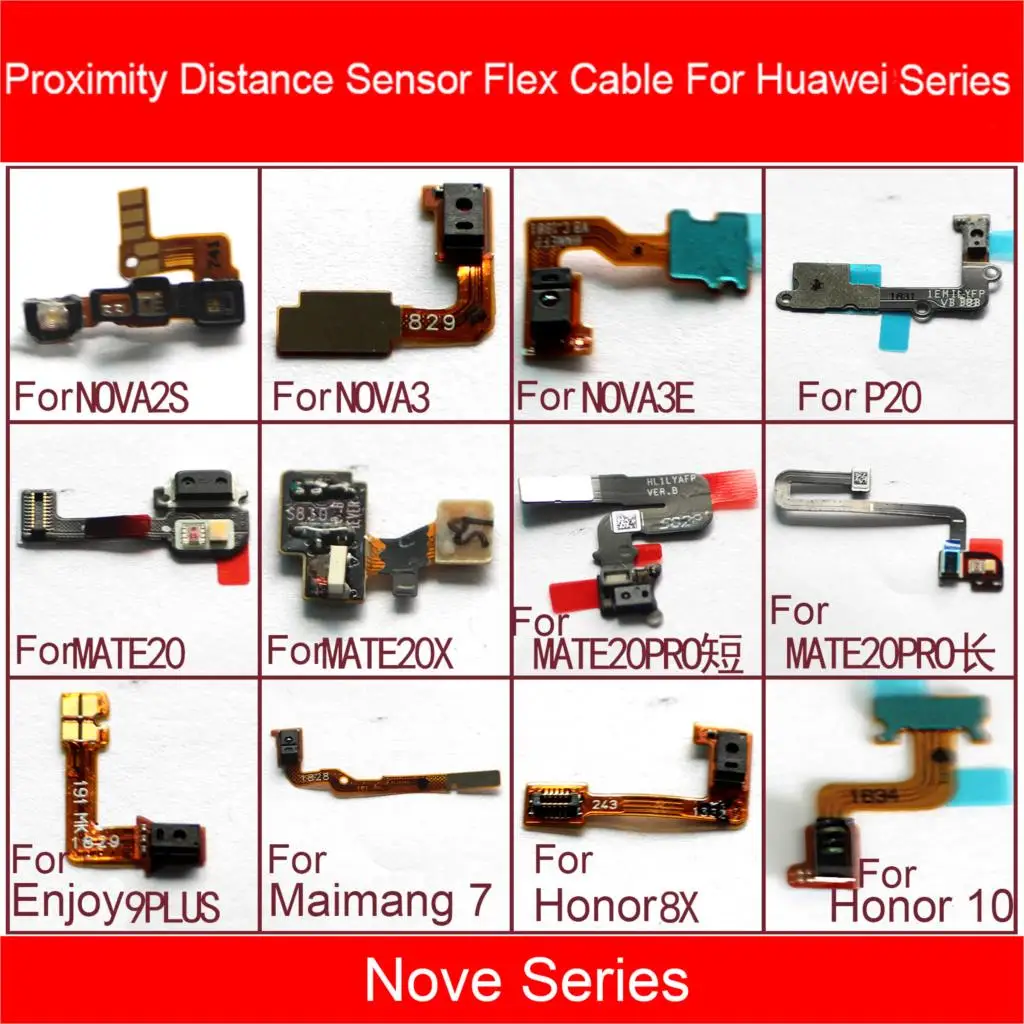 Proximity SensorFor Huawei Honor Nova Mate 2s 3 3e 3i 4 4X 4C 7i 8x 9i View 10 V10 V20 P20 20X Pro Lite Proximity Distance Parts