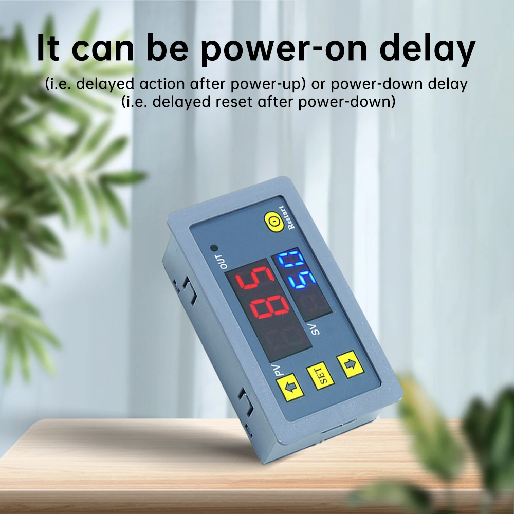 DC12V 24V AC110V-220V T3230 Digital Time Delay Relay Module Timer Relay Control Switch Cycle Timing Circuit Switch