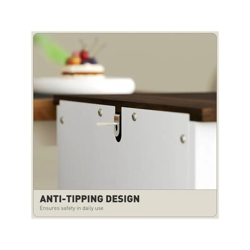 خزانة تخزين - منظم متين للاستخدام المنزلي/المكتب، مثالي للملفات واللوازم، أرفف متعددة، سهلة التجميع #2