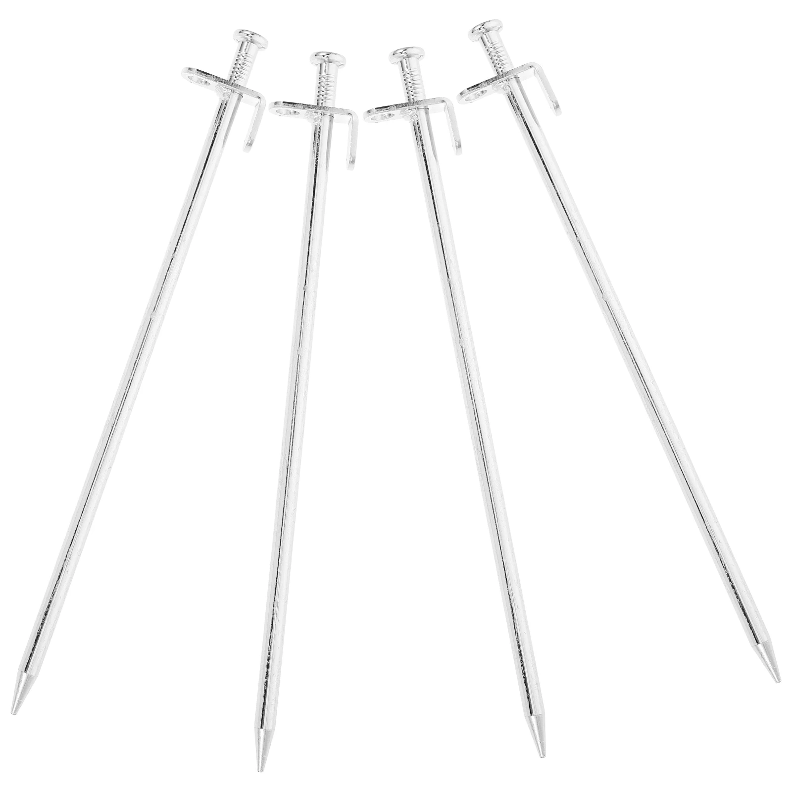 

4 Pcs Metal Fixed Floor Nails Ground Camping Garden Landscaping Stake Iron Pegs