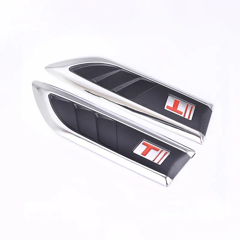 Car Body Decoration False Wind Mouth Side Modification Electroplated Wind Mesh Blade Fender Sticker Exterior Decorative Sticker - view 6