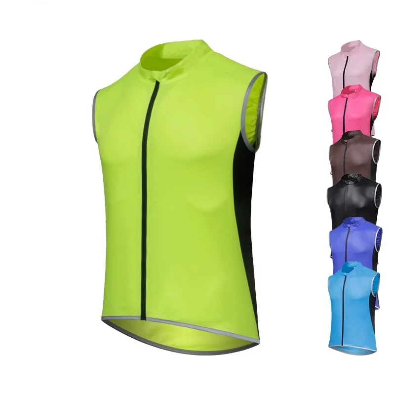 

Men Women Reflective Windproof MTB Bike Windbreaker Vest Jacket Waterproof Lightweight Breathable Running Vest