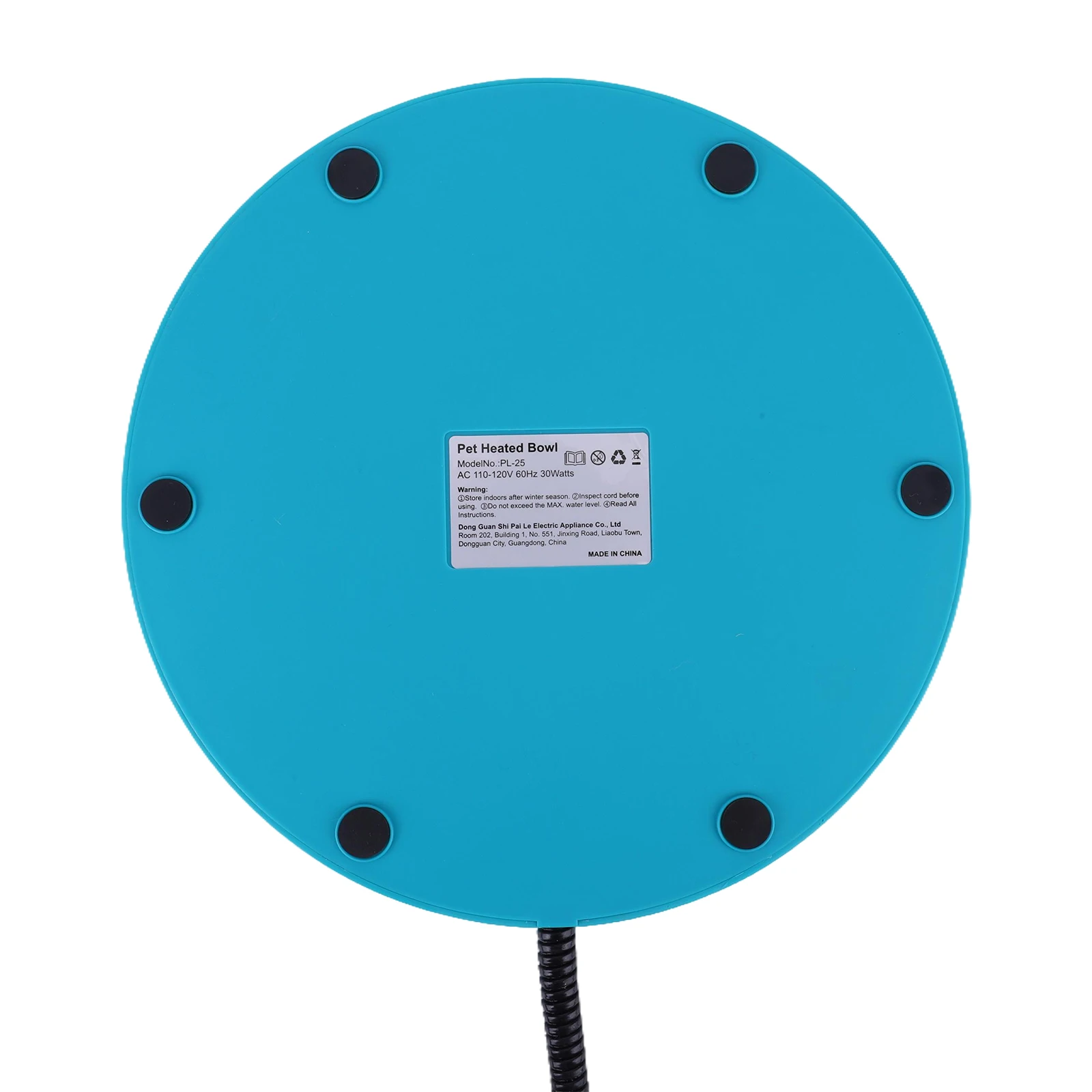 

Уличная термомиска для домашних животных, 108 унций, миска для воды с подогревом для домашних животных, антифризная миска для воды с подогревом для кошек, кроликов, курицы, утки, белки