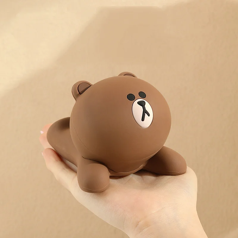 Kawaii Line Friends Mobile Phone Holder Cartoon Brown Doll Tablet Stand Gift Cute Cony Lazy Bracket Girl Desktop Ornaments