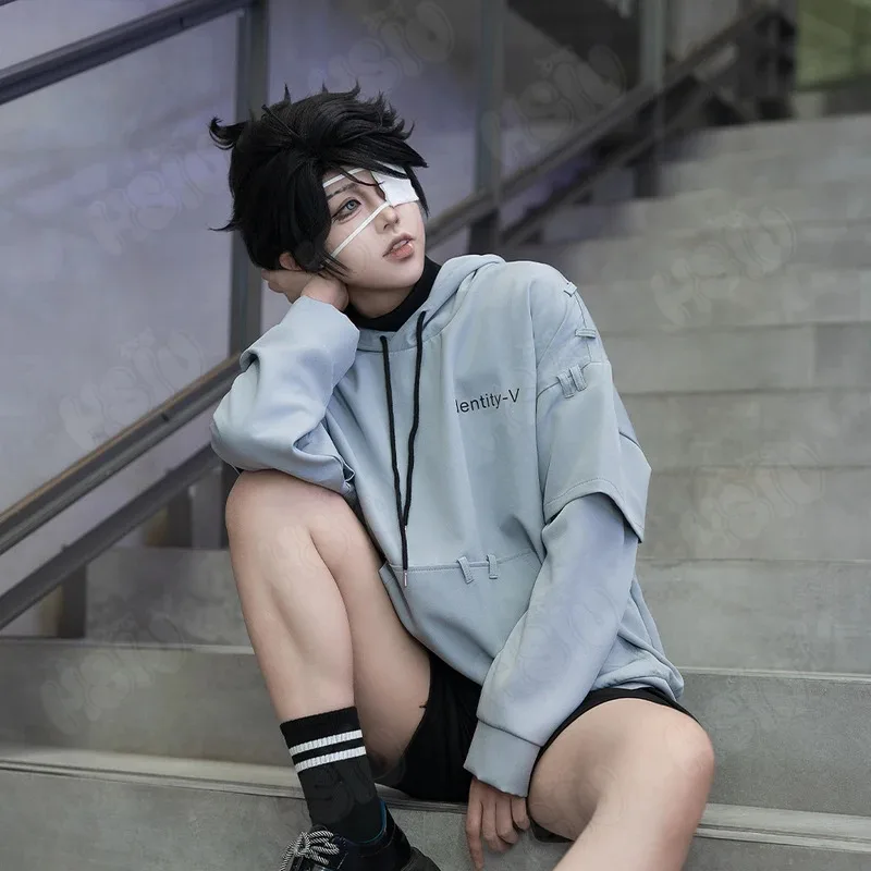

Game Identity V Luca Balsa Costume Prisoner Hoodies Daily Uniforms Halloween Party Game cosplay Costume anime cosplay Costume
