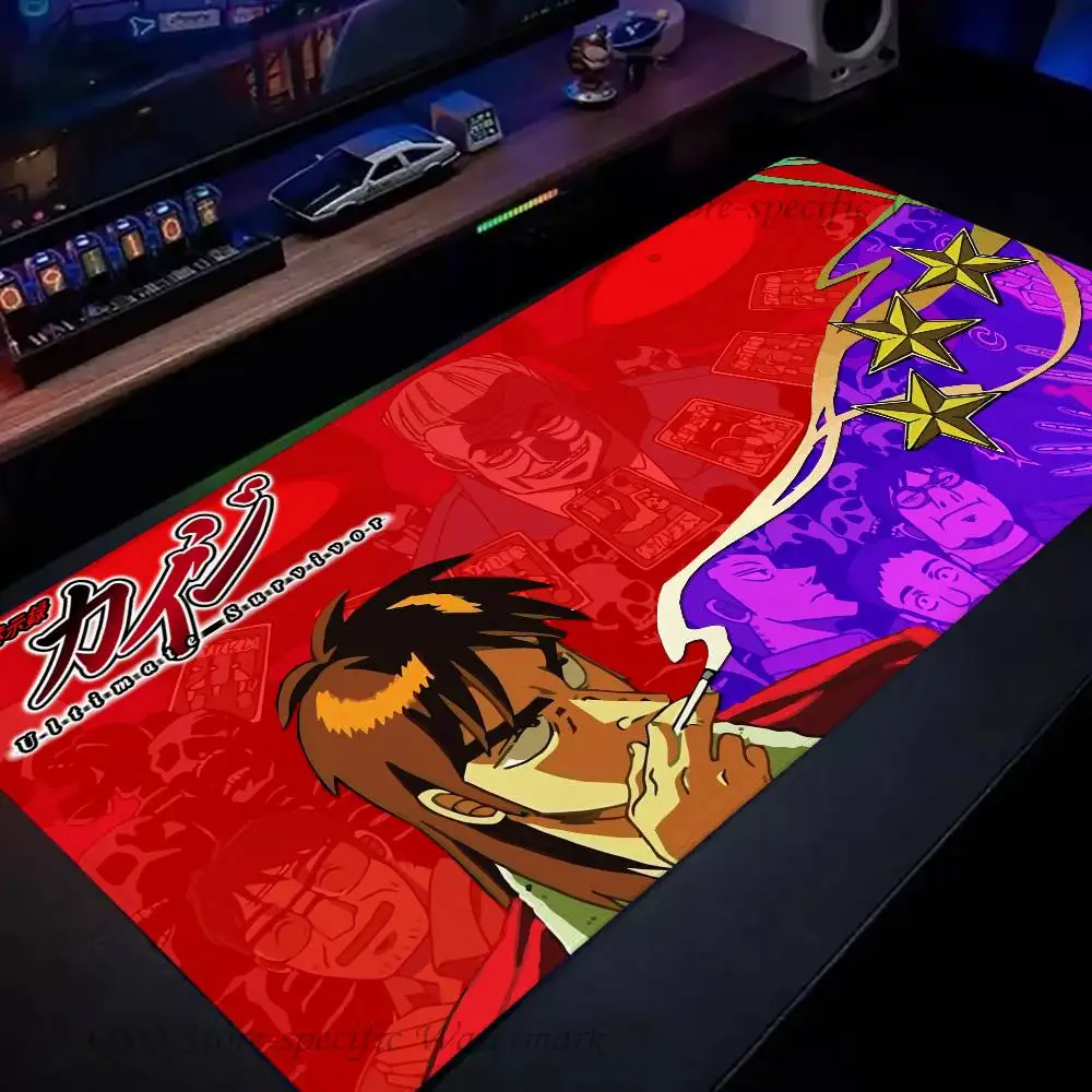 Anime K-Kaiji Mousepad Non-slip Suitable For Office Computers Laptops E-sports Game Desk Mats XXL Keyboard