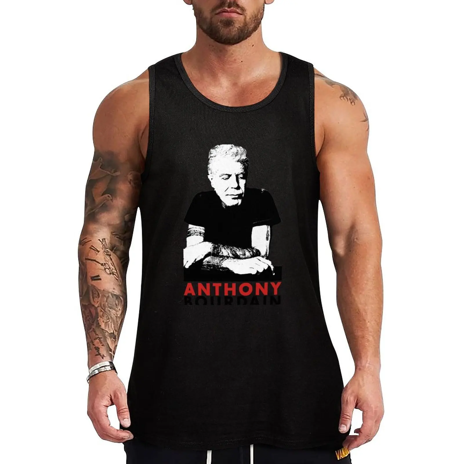 

Anthony Bourdain Tank Top Lightweight Sports Tank Top Quick Dry Sleeveless Tee