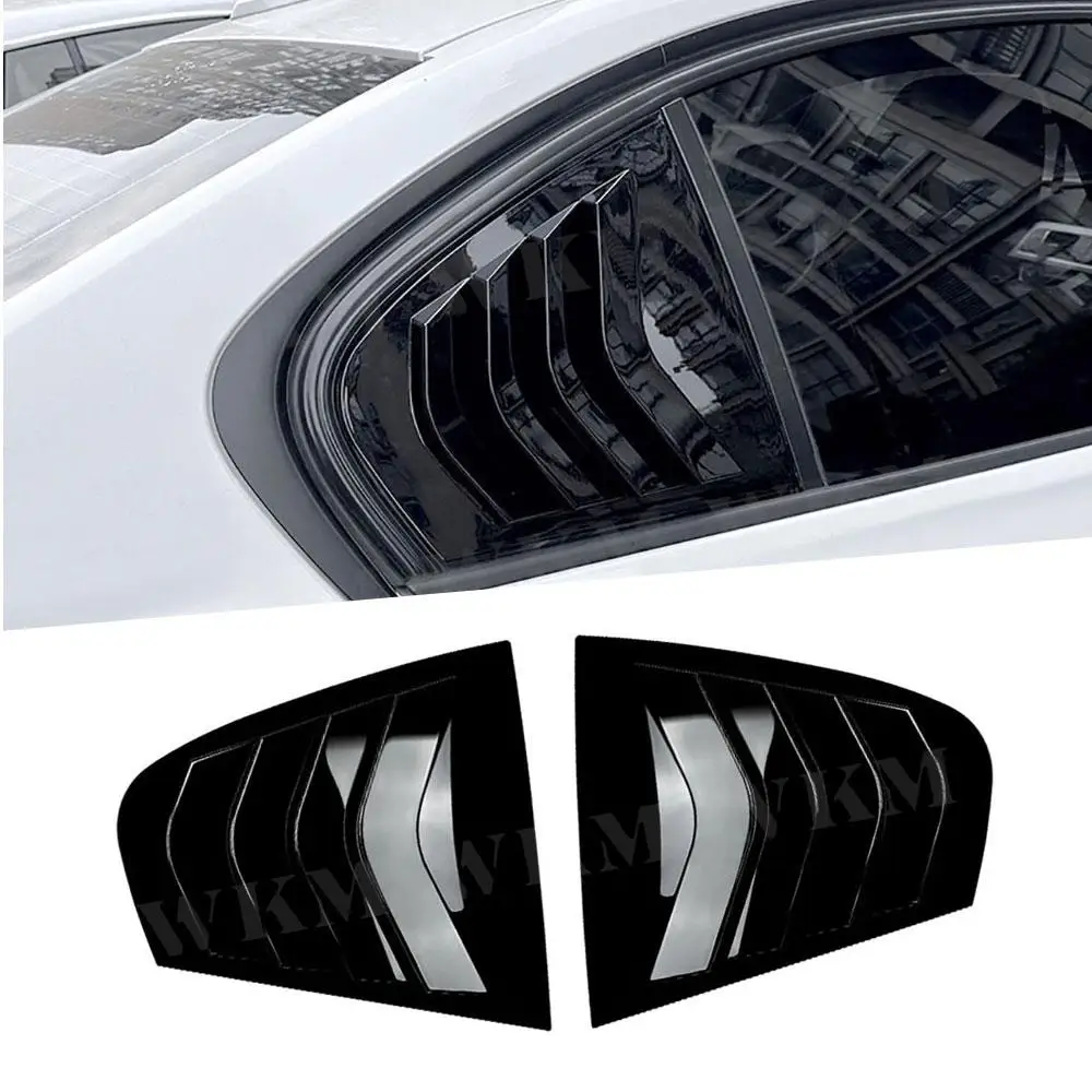 

2pcs ABS Carbon Look Rear Side Window Louvers Air Vent Scoop Shades Cover Blinds For BMW 3 Series F30 2013-2019 318i 320i 325i
