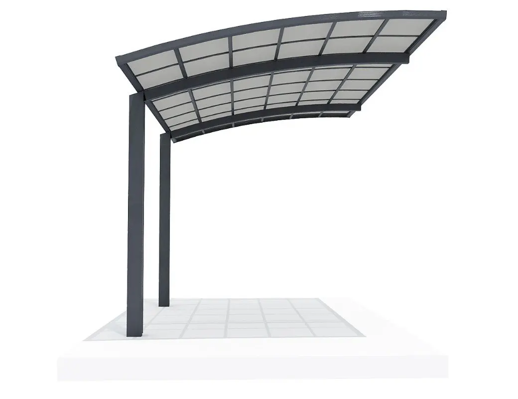 Waterproof M Type Aluminium Carport 5.5x6M Outdoor Carport Canopy for 2 Cars Diy Portable Aluminium Frame Ca