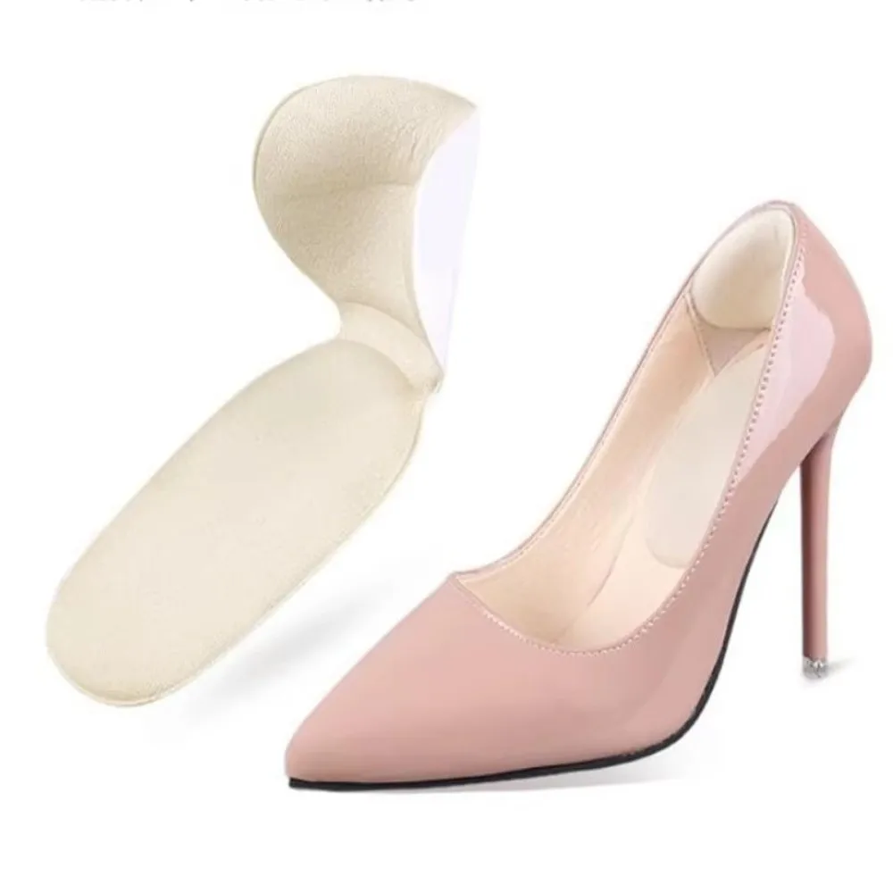 New T Shape Foot Heel Pad Non Slip Silicone Antiwear Heel Stickers Adjustable Large Shoes to Small Heel Pads Women Shoes