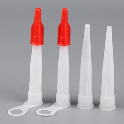 10PCS Spare Silicone Tube Nozzle Cap Re-sealable Mastic Cartridge Spare Nozzles Screw Cover For Silicone Caulking Pipes