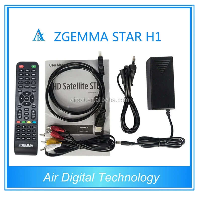 Zgemma H1ดาว1080P ลินุกซ์ OS ทีวีถอดรหัสสองจูนเนอร์ในตัว DVB-S2 + C กับ CA
