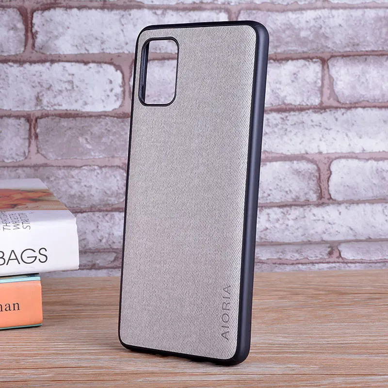 Case for Samsung Galaxy Note 10 Lite Plus coque Luxury textile Leather skin soft TPU cover for samsung note 10 lite case capa