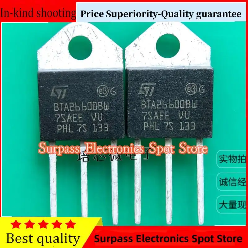 

10PCS-100PCS BTA26600BW BTA26-600BW 26A600V Price Superiority-Quality guarantee