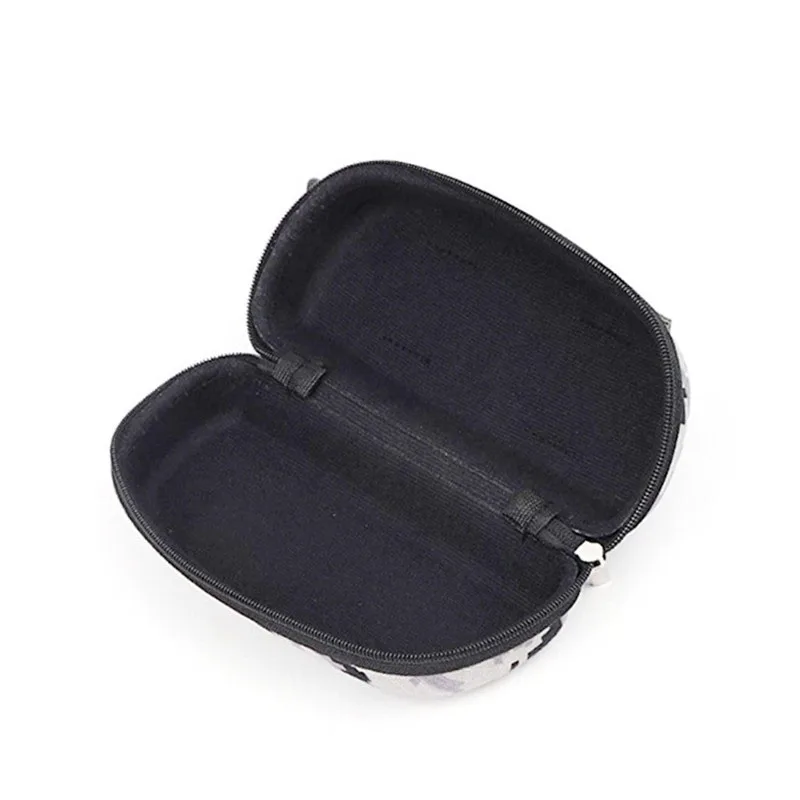 Camouflage Sunglasses Case Outdoor Portable Zipper Glasses Case Belt Sunglasses Organizer Storage Box for Outdoor Camping Hiking