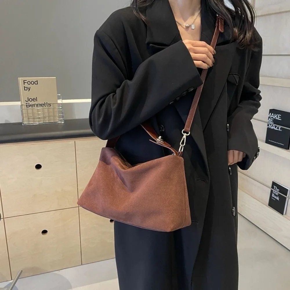 Neue einfarbige Unterarmtasche mit großem Fassungsvermögen, PU-Leder, Umhängetasche, Crossbody-Tasche für Damen – Detail 20