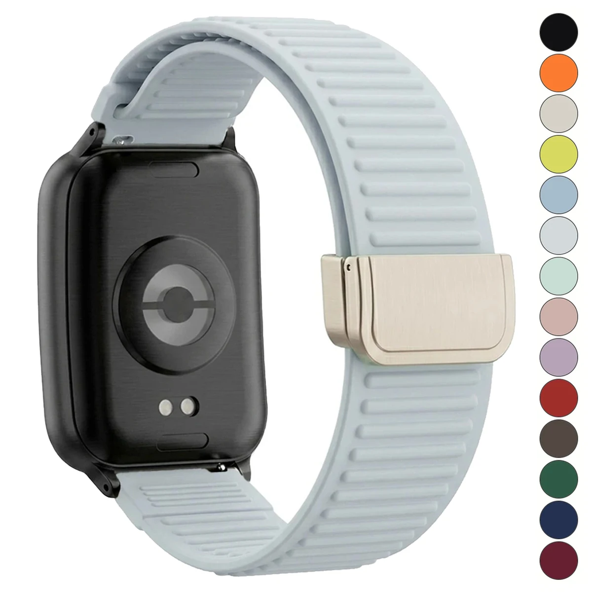 Silicone Magnetic Strap For Redmi Watch 6 5 4 Sports Replacement Bracelet For Xiaomi Mi Band 10 Pro 9 Pro 8 Pro Wristband Correa