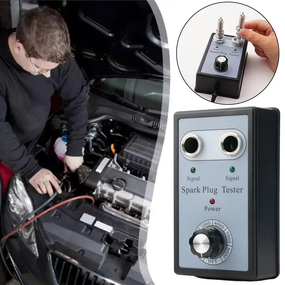 

Dual Hole Tester Car Spark Tester Ignition System Tester Diagnostic Tool Double Hole Accessories Car Car A1F2