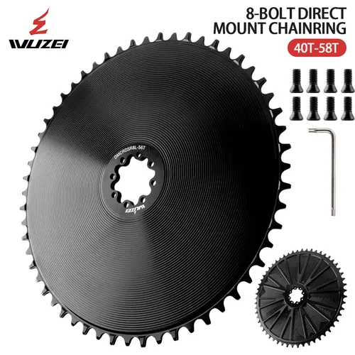 Plato de bicicleta de carretera WUZEI, 8 pernos, rueda de cadena ancha y estrecha, 40 42 44 46 48 50 52 54 56 58T, corona para manivela SRAM Force AXS