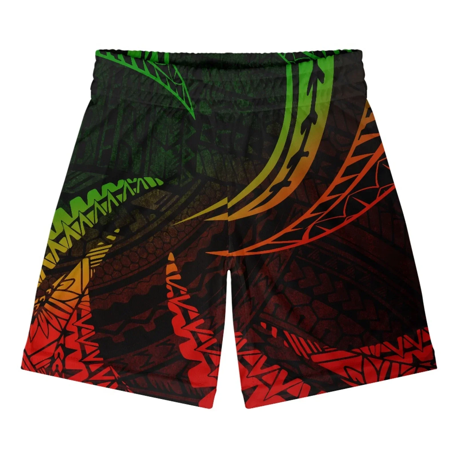 Polynesian Tribal Pohnpei Totem Tattoo Prints Men Basketball Sport Running Shorts Workout Jersey Male Exercise Fitness Gym Tight