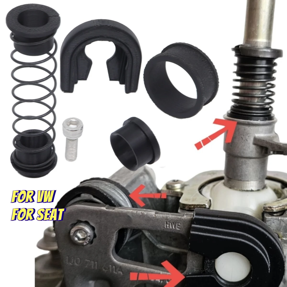 Manual Gearbox Repair For Seat Altea VW Passat Sharan Shifter First Gear Getter Reverse Lever Selector Linkage Bushes Drivetrain