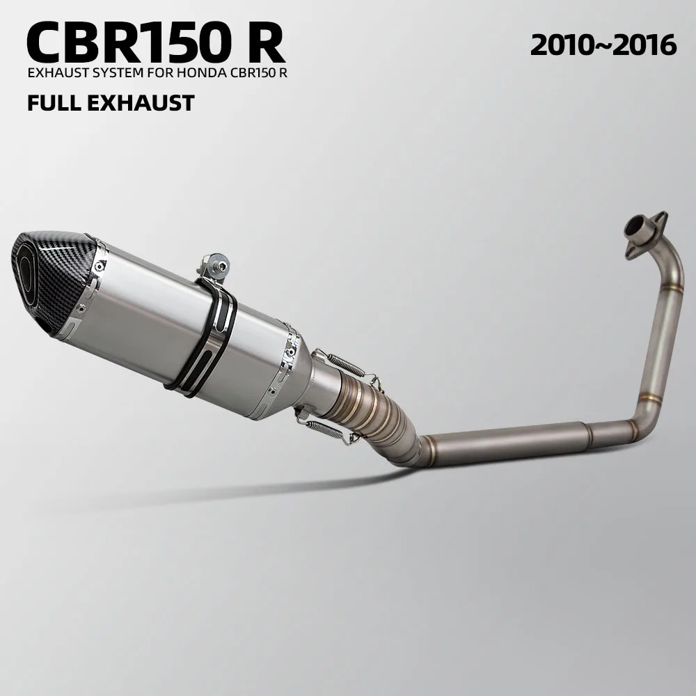 CBR125R Auspuffanlage für Honda CBR125R 2005-2020 CBR150R 2010-2016 CBR-125R/150R Motorrad-Auspuffkrümmer 370MM Schalldämpfer