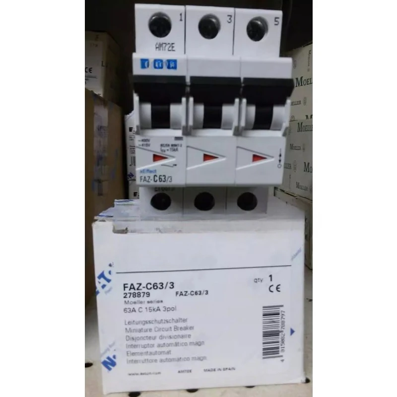 

Parts for EATON MOELLER Microbreaker FAZ-C63/3 63A3P with UL approval